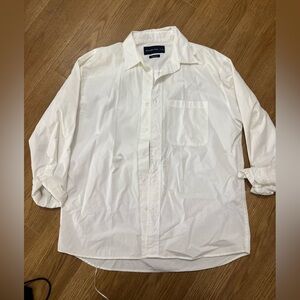 Abercrombie & Fitch White Men's Dress Shirt